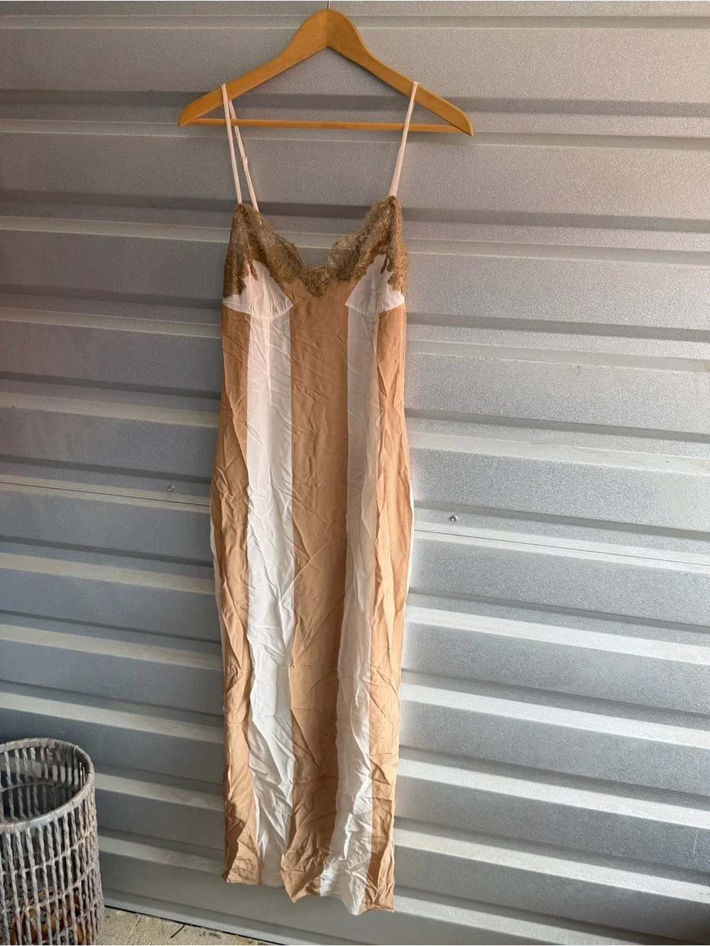 Rosamosario silk slip dress and robe